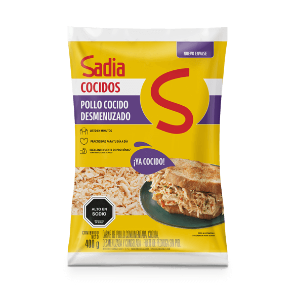 Pollo Desmenuzado Cocido